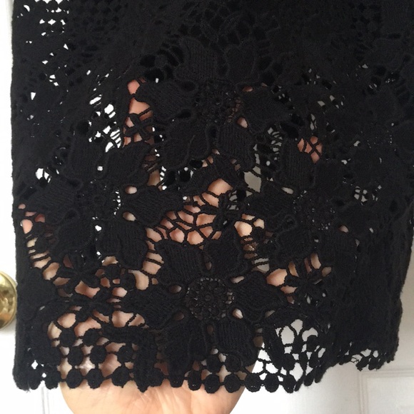 White House Black Market - Mixed Lace Sheath Dress - Picture 6 of 8